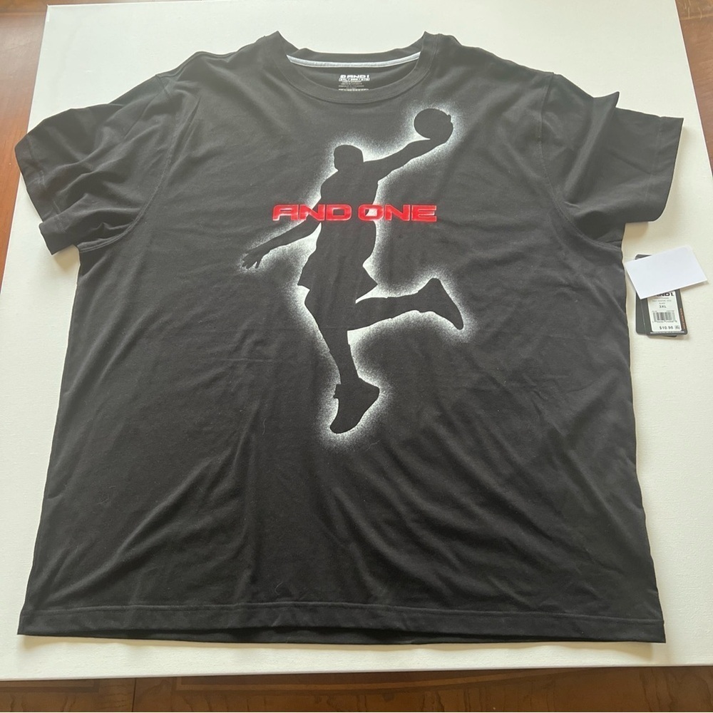 And1 Legendary Logo T-Shirt Mens Size 3XL Short‎ Sleeve Basketball Athletic (Y)